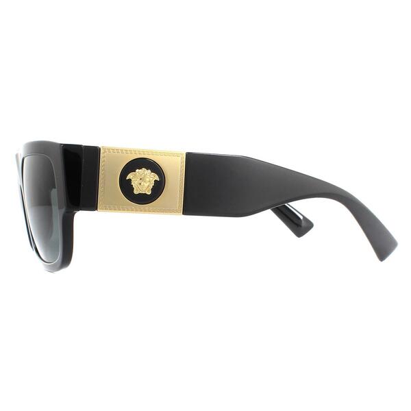 Versace VE4406 black sunglasses large rectangular, imported from the UK
