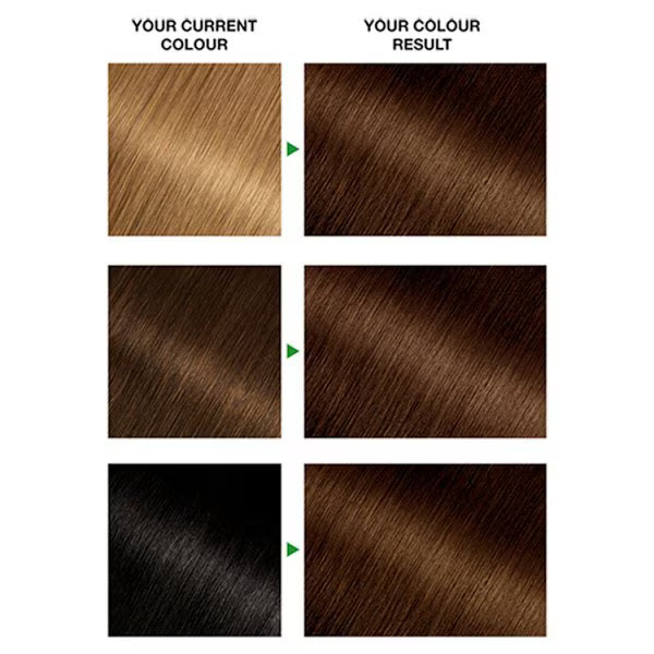 Garnier Nutrisse permanent hair dye 4.3 Dark Golden Brown, UK version