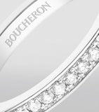 Boucheron platinum diamond wedding band, imported from the UK