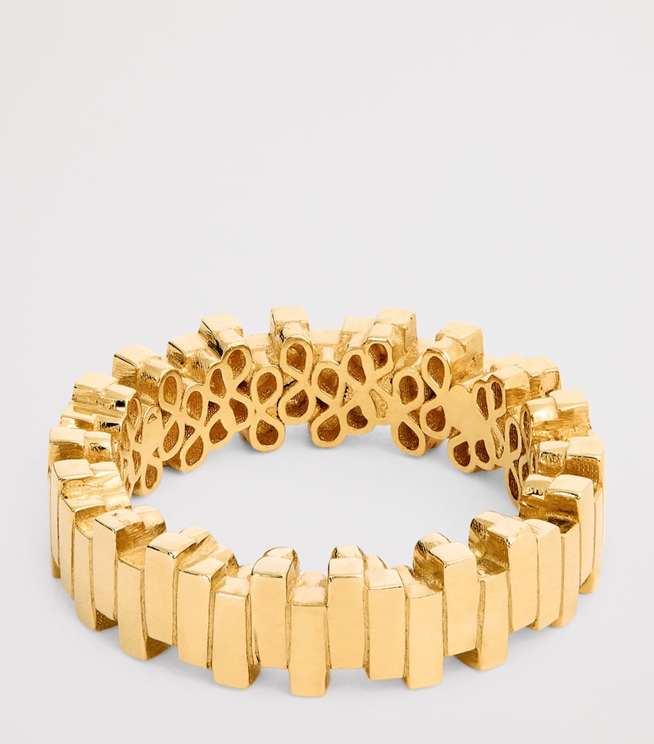 Suzanne Kalan Golden Midi Stacker Ring 5mm width, UK version