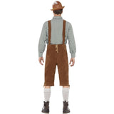 Smiffys Traditional Deluxe Hanz Bavarian Costume green lederhosen shirt, imported from the UK