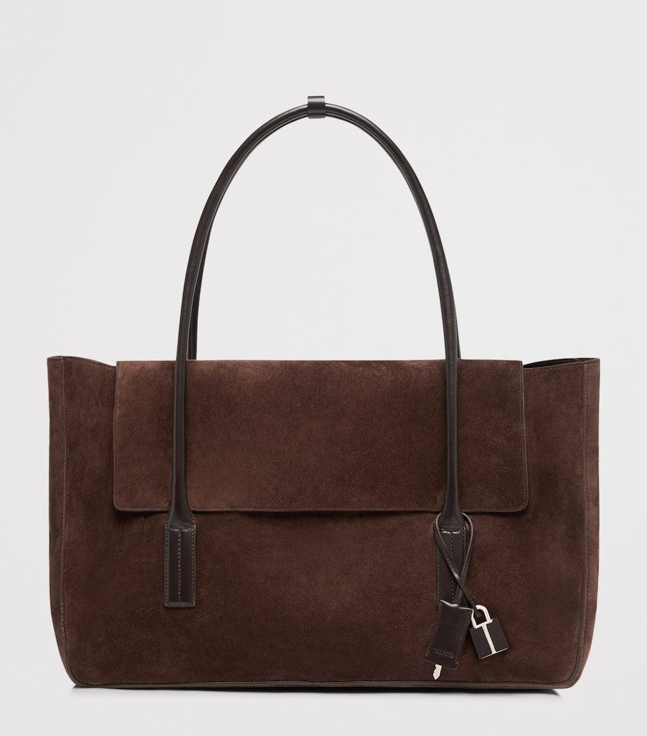 TOM FORD Eclipse shoulder bag in large suede (British brand)