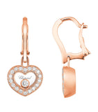Chopard Happy Diamonds Icons earrings rose gold diamonds (British brand)