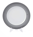 Prada stripes dessert plates 22cm, imported from the UK
