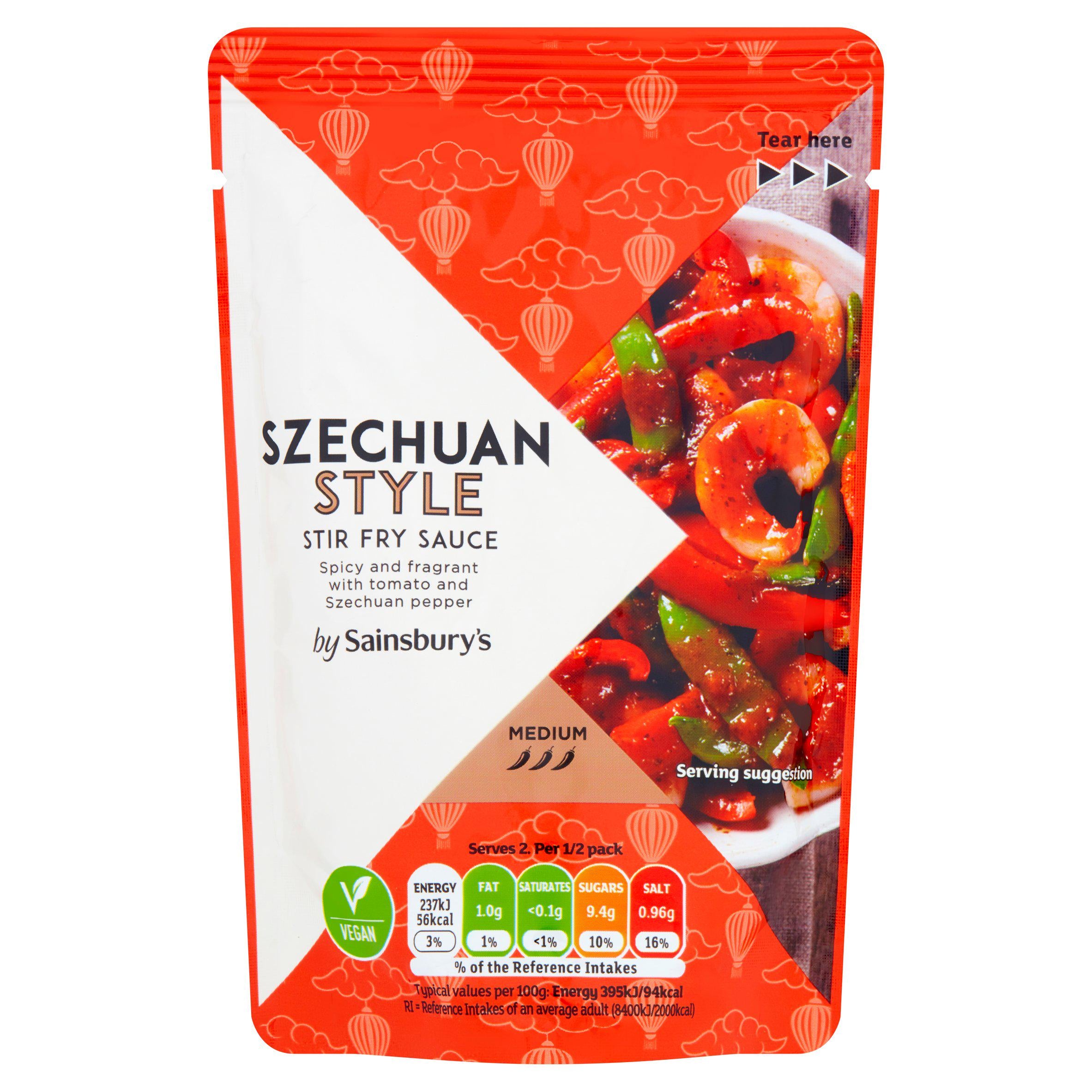 Sainsbury's Szechuan Stir Fry Sauce 120g Chinese Sainsburys   