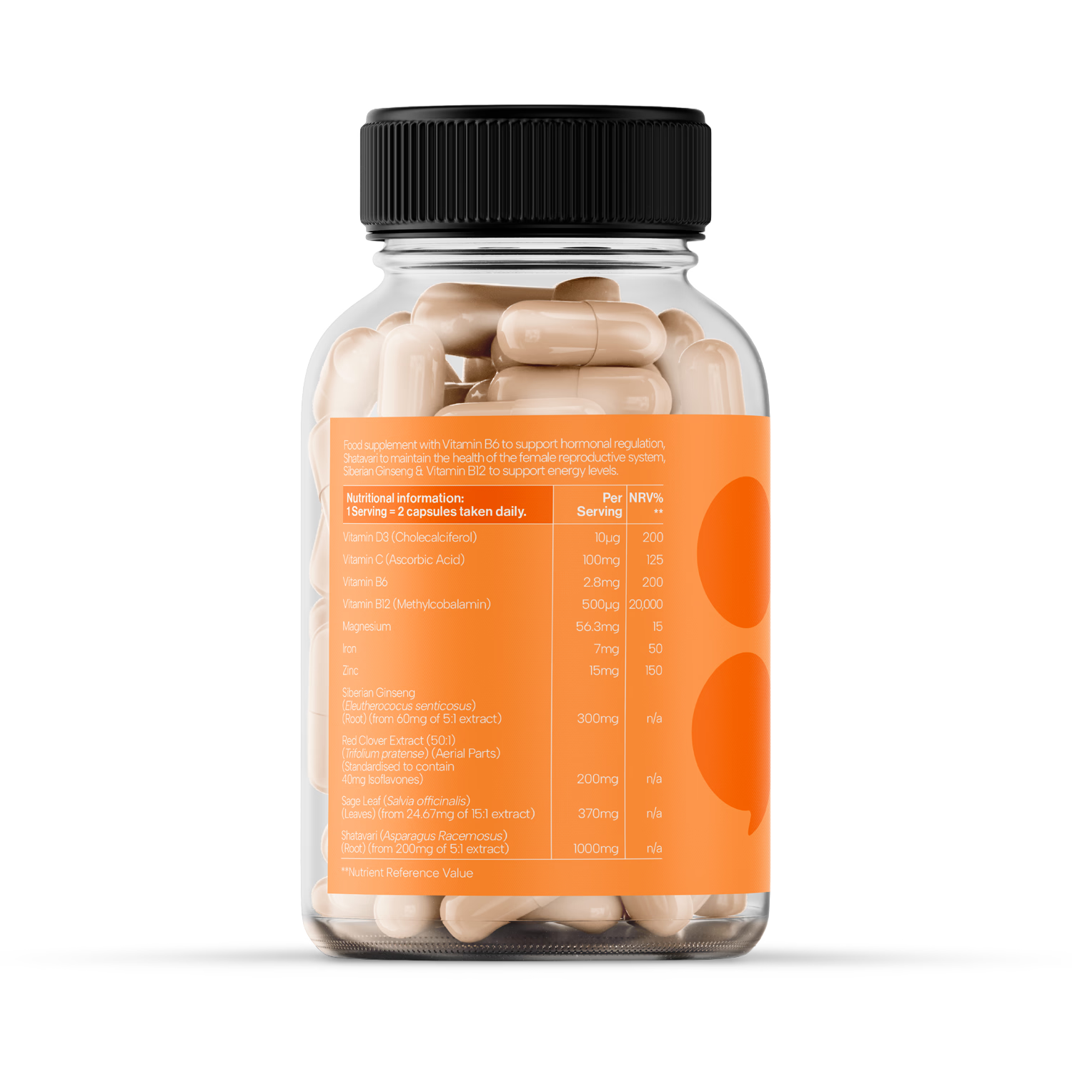 Paused perimenopause supplement All In One Blend 60 capsules, imported from the UK