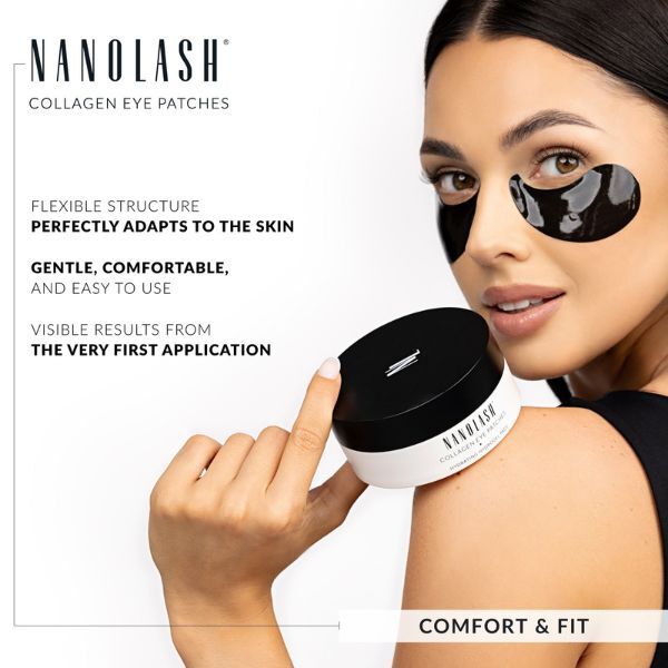 Nanolash collagen eye patches 60 pcs - British product