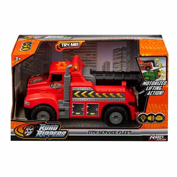Nikko tow truck red toy vehicle, UK version