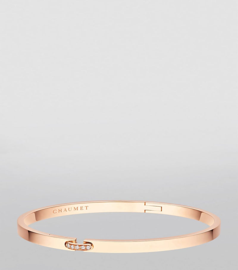 Chaumet rose gold and diamond bracelet Liens Évidence - British product