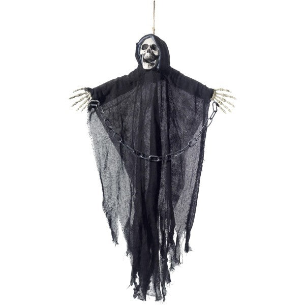 Hanging Reaper skeleton decoration black 70x90cm - British product