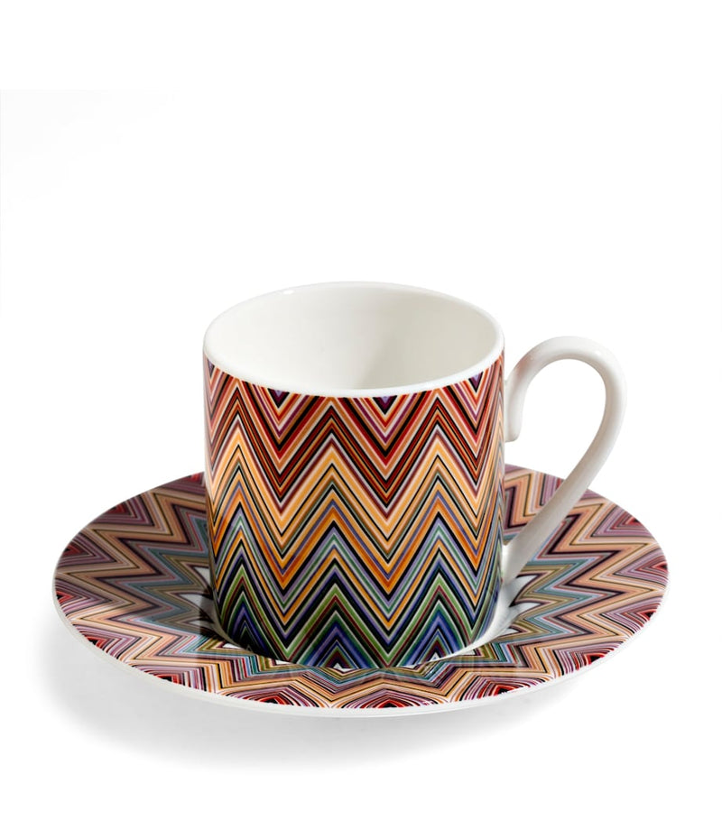 Missoni Home Zigzag Jarris 156 teacup and saucer set, imported from the UK