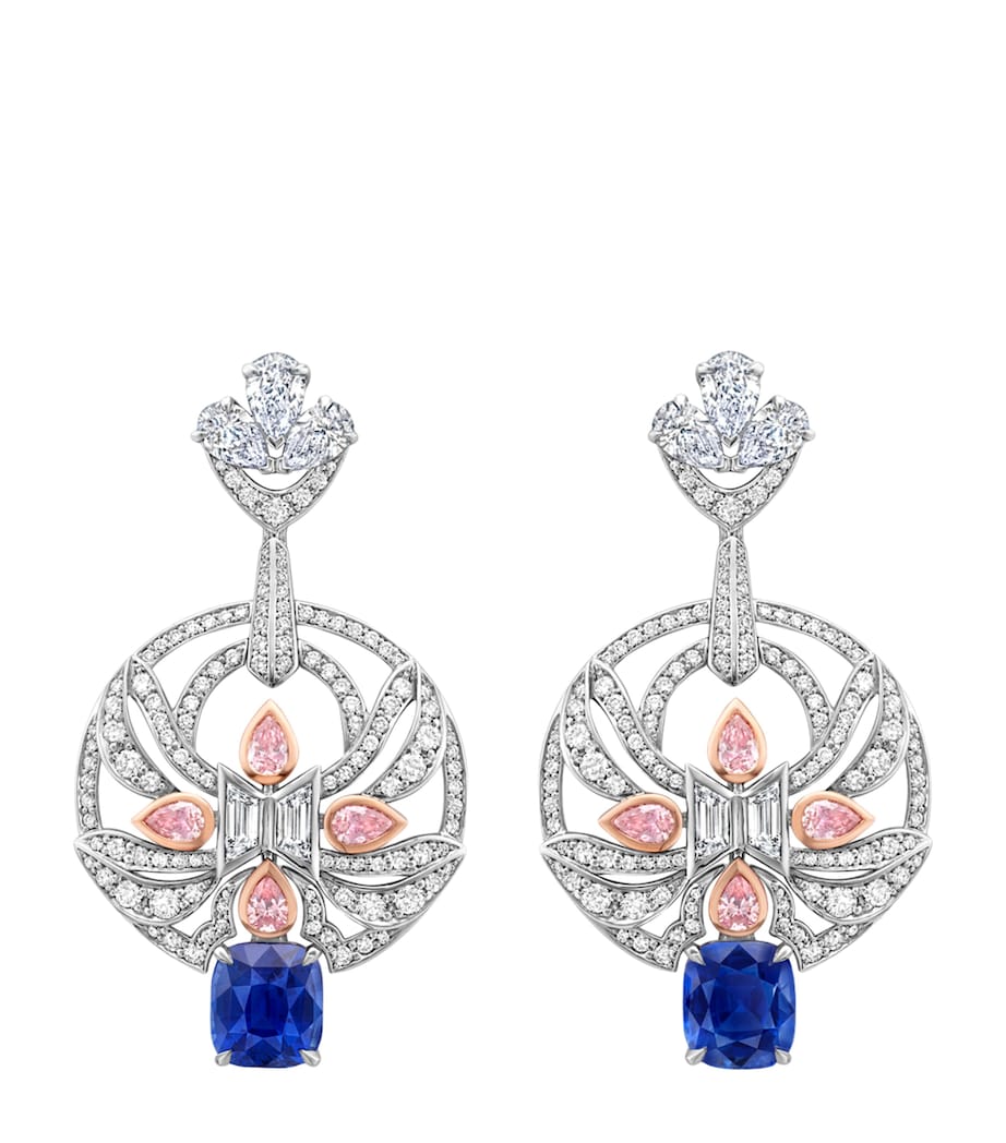 Boodles Palace Collection earrings in platinum and rose gold, UK version