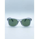 SVNX wayfarer sunglasses translucent grey frame khaki lenses - British product