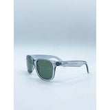 SVNX wayfarer sunglasses translucent grey frame khaki lenses - British product