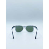 SVNX wayfarer sunglasses translucent grey frame khaki lenses - British product