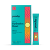 Punchy daily hydration reset citrus sachets, imported from the UK
