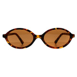 Miu Miu MU04ZS brown oval sunglasses (British brand)