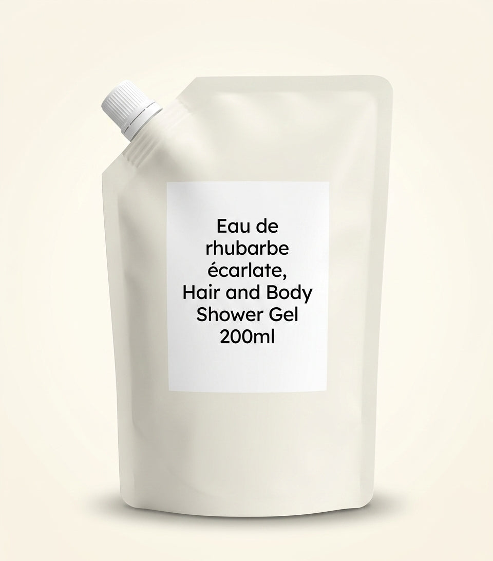 Hermès Rhubarbe Ecarlate shower gel refill 200ml (British brand)