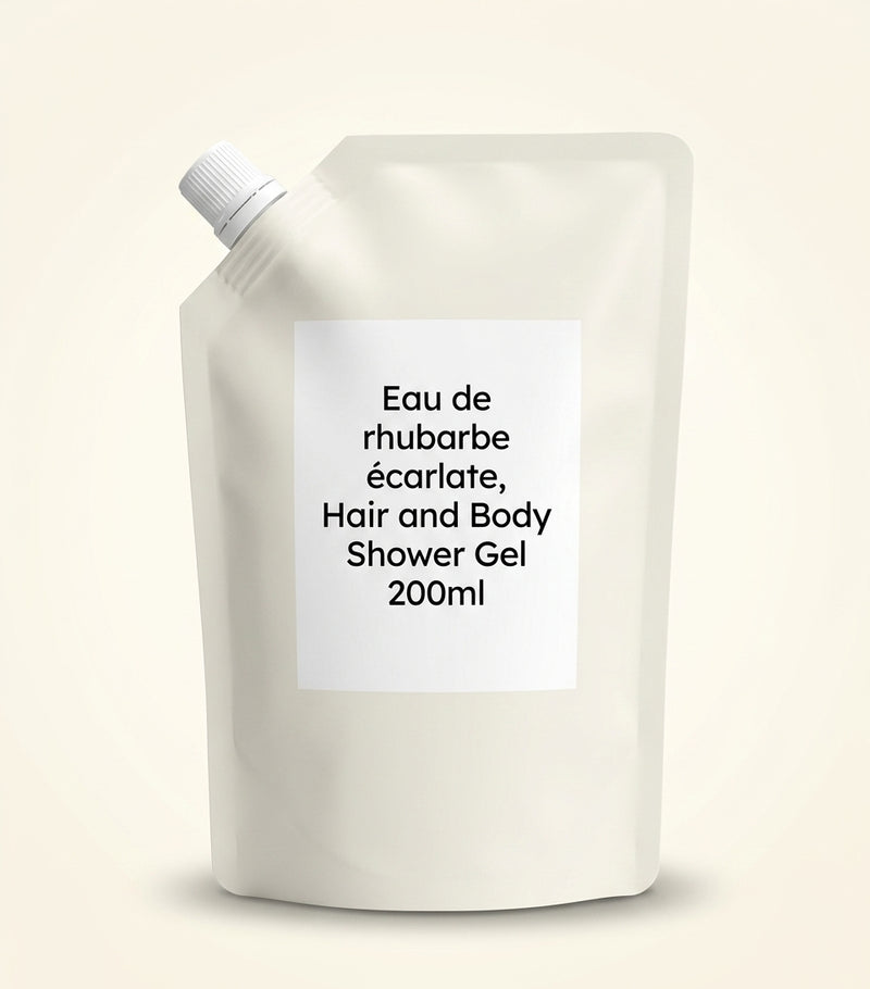 Hermès Rhubarbe Ecarlate shower gel refill 200ml (British brand)