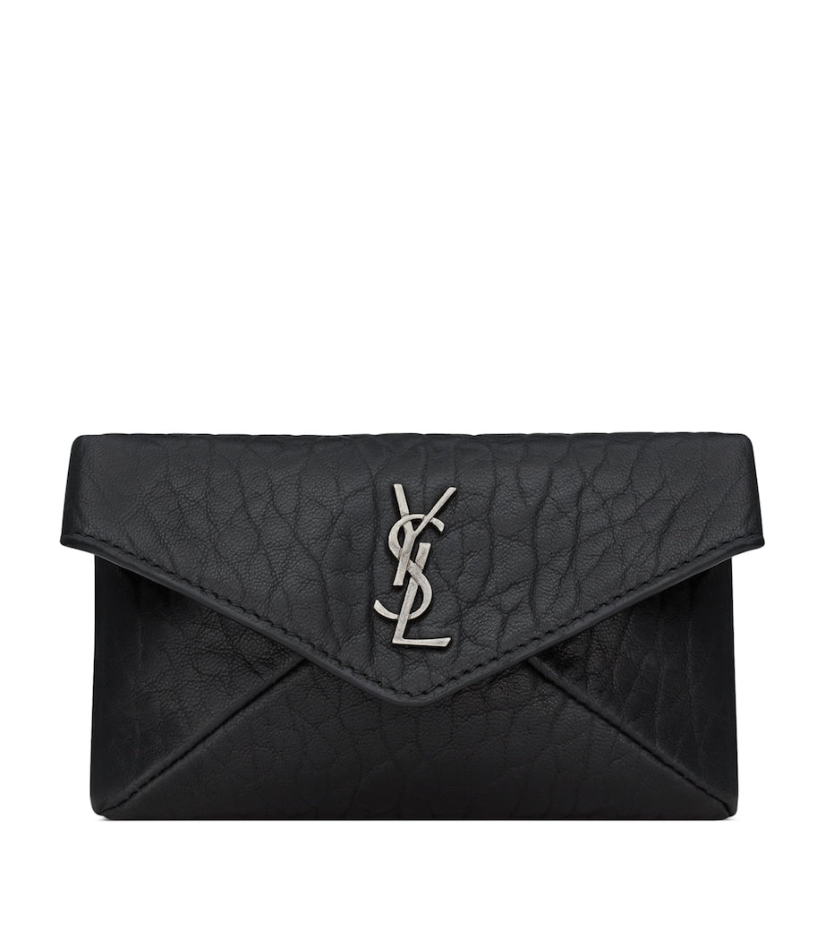 Saint Laurent envelope card holder croc-embossed leather, UK version