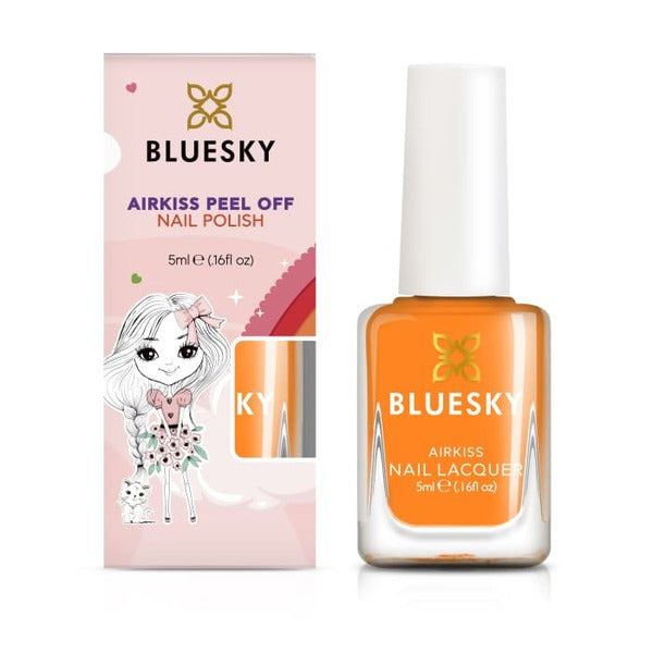 Bluesky Kids Airkiss nail polish Kapow neon orange, UK version