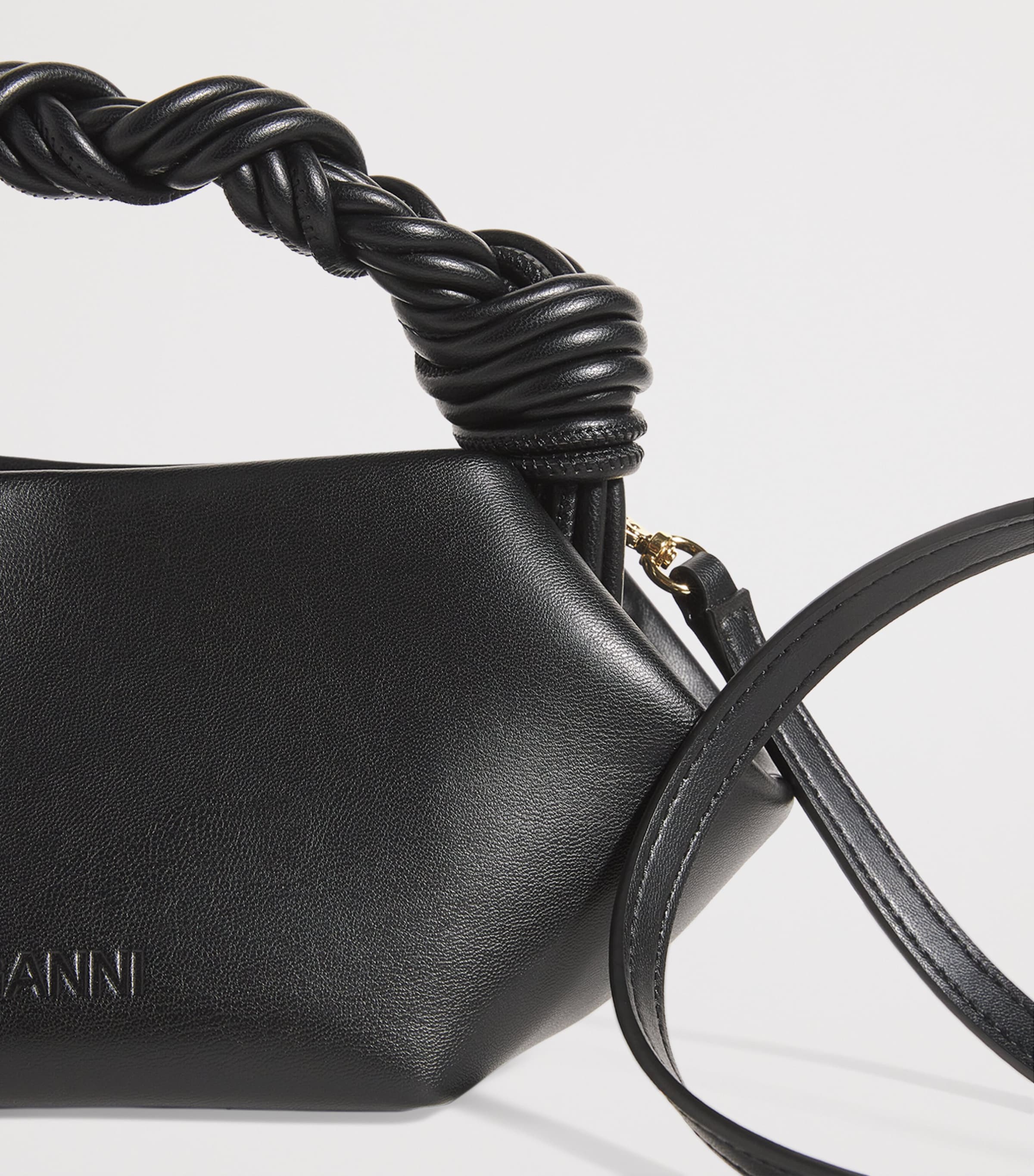 GANNI Mini Bou top-handle bag, imported from the UK