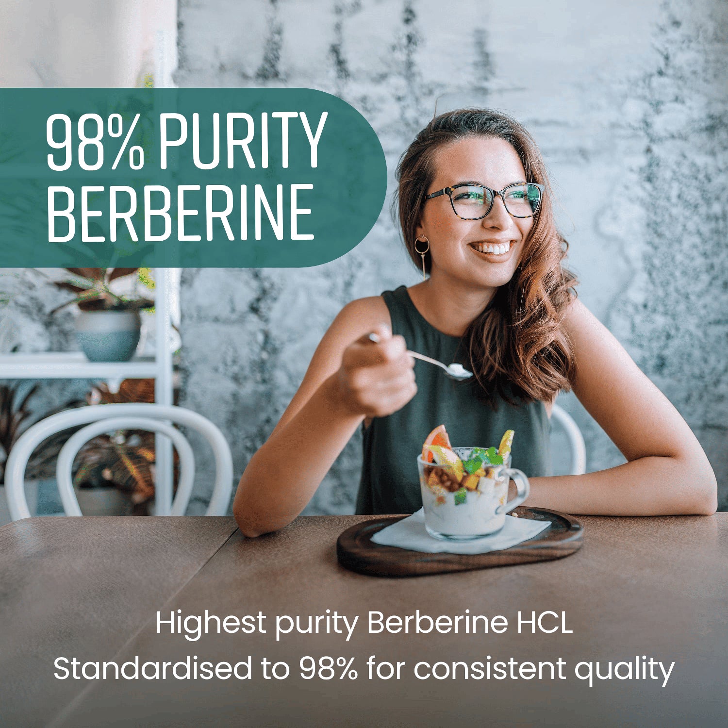 VitaBright Berberine HCL supplement 98% purity 90 capsules (British brand)