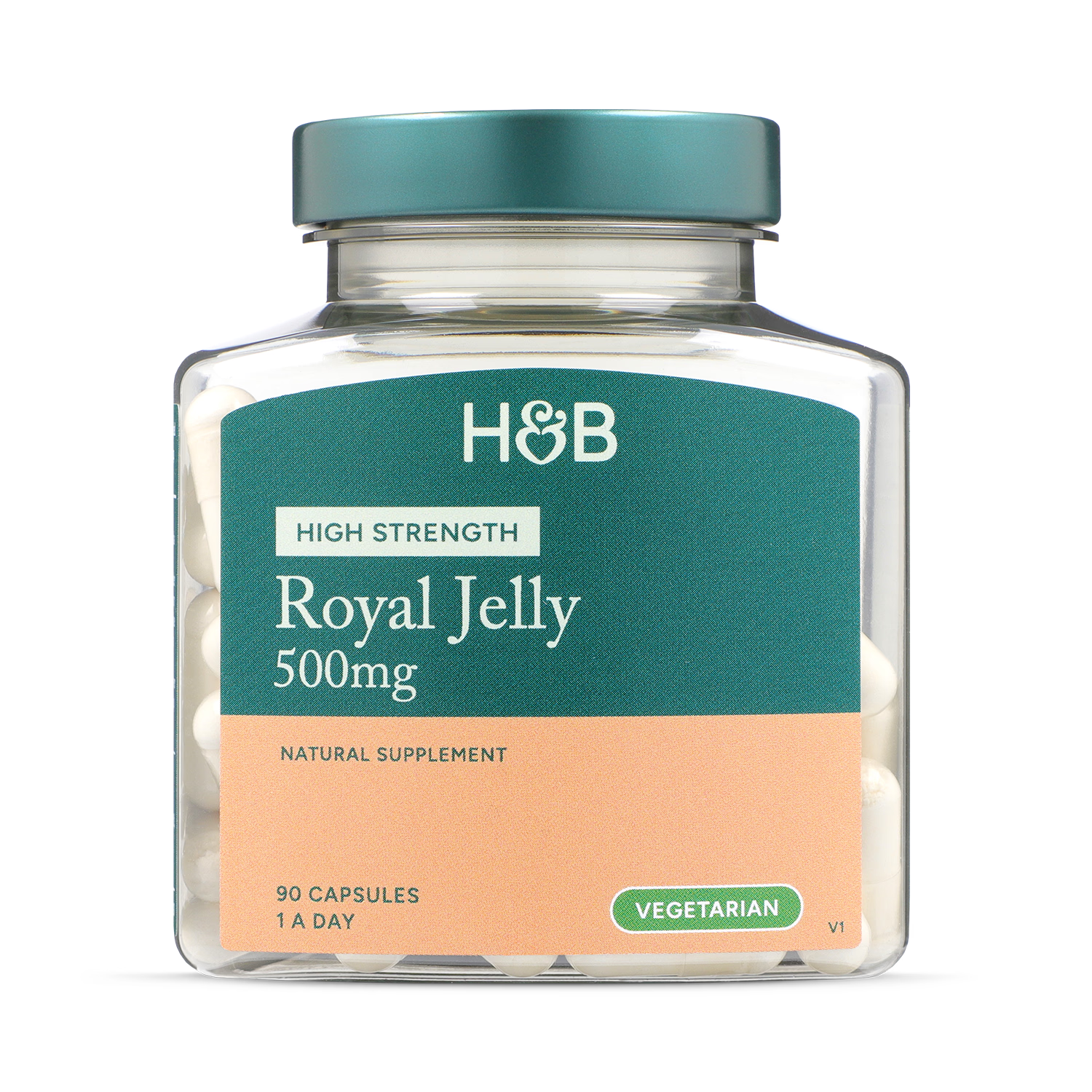 Holland & Barrett Royal Jelly 500mg 90 Capsules, UK version