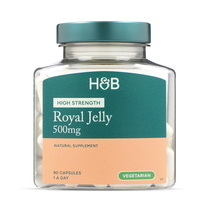 Holland & Barrett Royal Jelly 500mg 90 Capsules, UK version