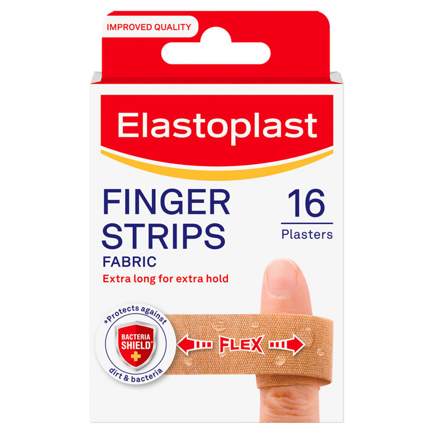 Elastoplast 16 Finger Strips GOODS ASDA   