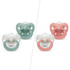 NUK Signature Soother 2-pack in pink or blue, imported from the UK