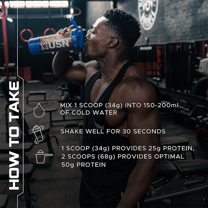 USN Blue Lab Whey Premium Protein Powder Strawberry 908g