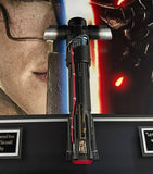 Leipzig Galleries Star Wars The Force Awakens cast-signed lightsaber framed display, UK version
