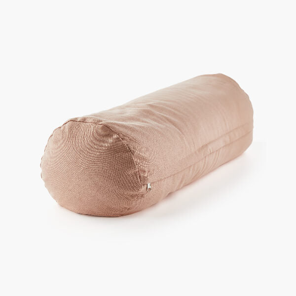 Myga buckwheat yoga bolster pillow blush - British product