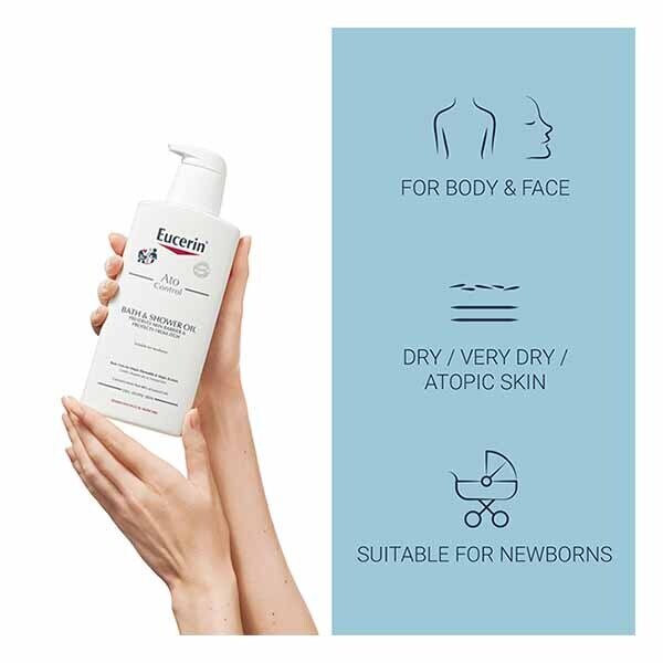 Eucerin AtoControl Bath & Shower Oil for Dry Skin 400ml GOODS Superdrug   