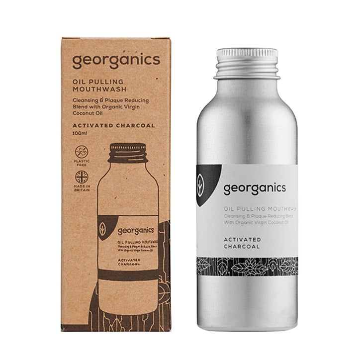 Georganics Oil Pulling Mouthwash - Activated Charcoal GOODS Holland&Barrett