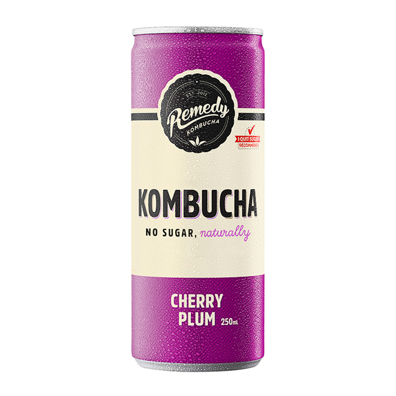 Remedy Kombucha Cherry Plum 250ml - Cherry Plum