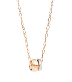 Pomellato Iconica rose gold and diamond necklace, imported from the UK