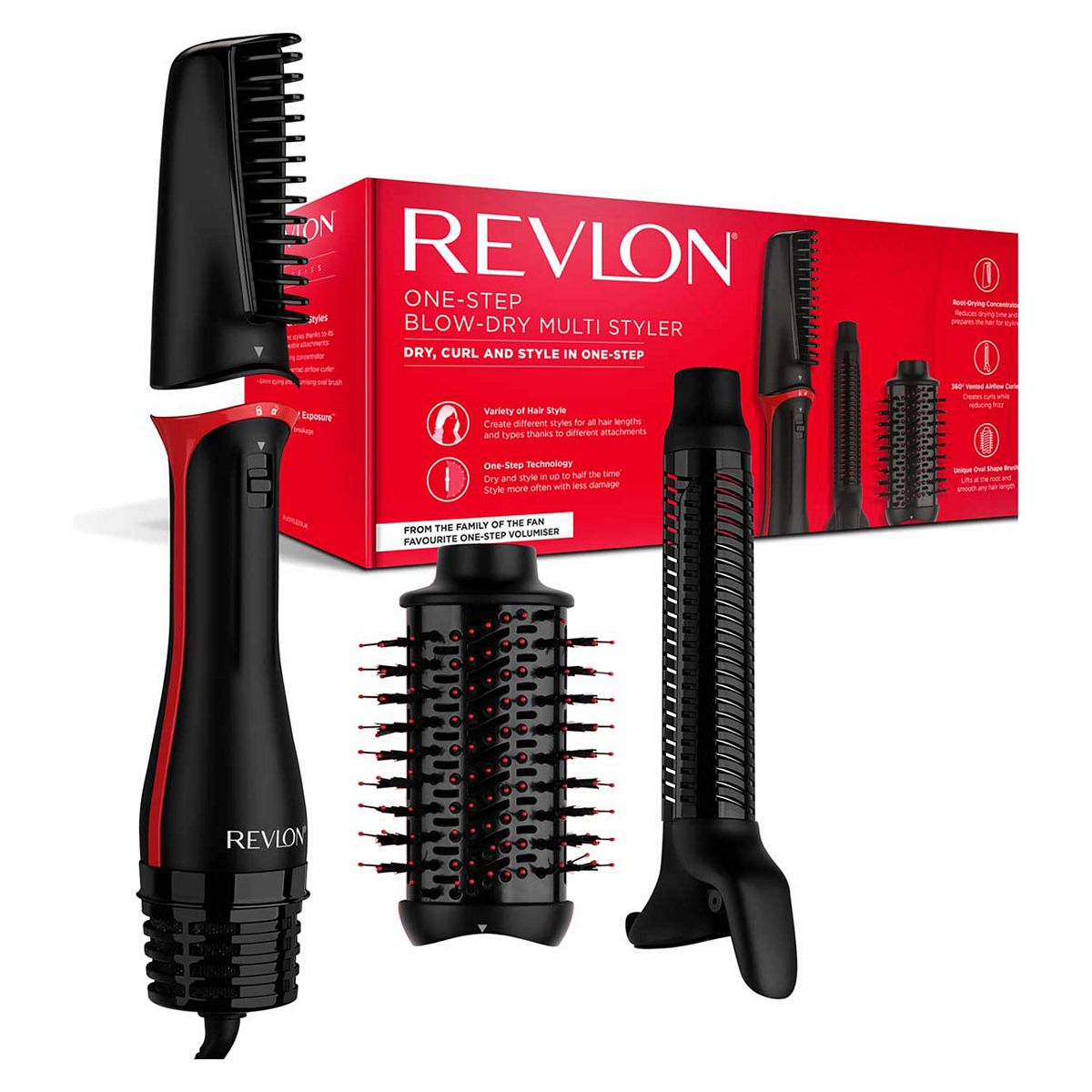 REVLON One-Step Blow-Dry Multi Styler - 3 IN 1 TOOL (Detachable Head, Curler, Dryer, Styler) - RVDR5333 GOODS Boots   