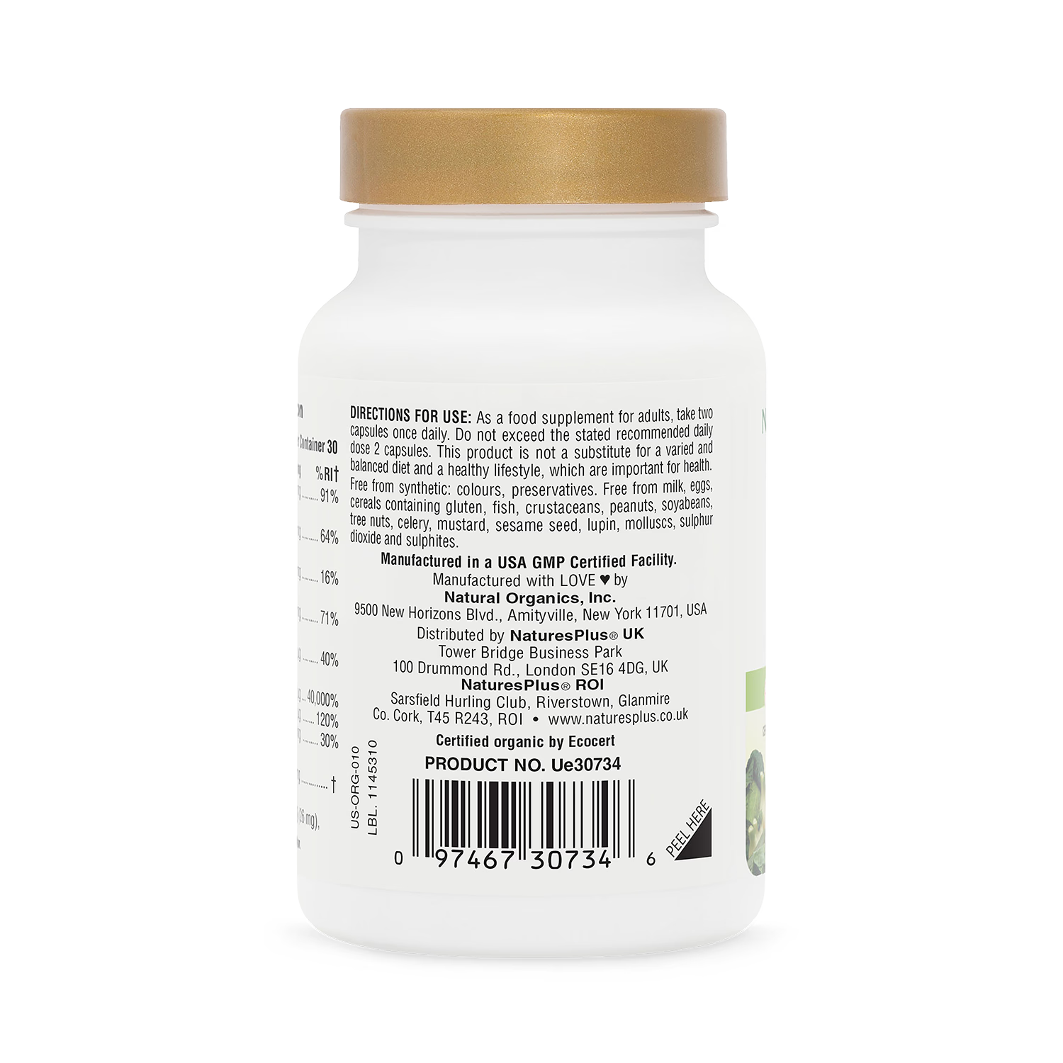 NaturesPlus Vitamin B12 1000mcg 60 capsules, UK version