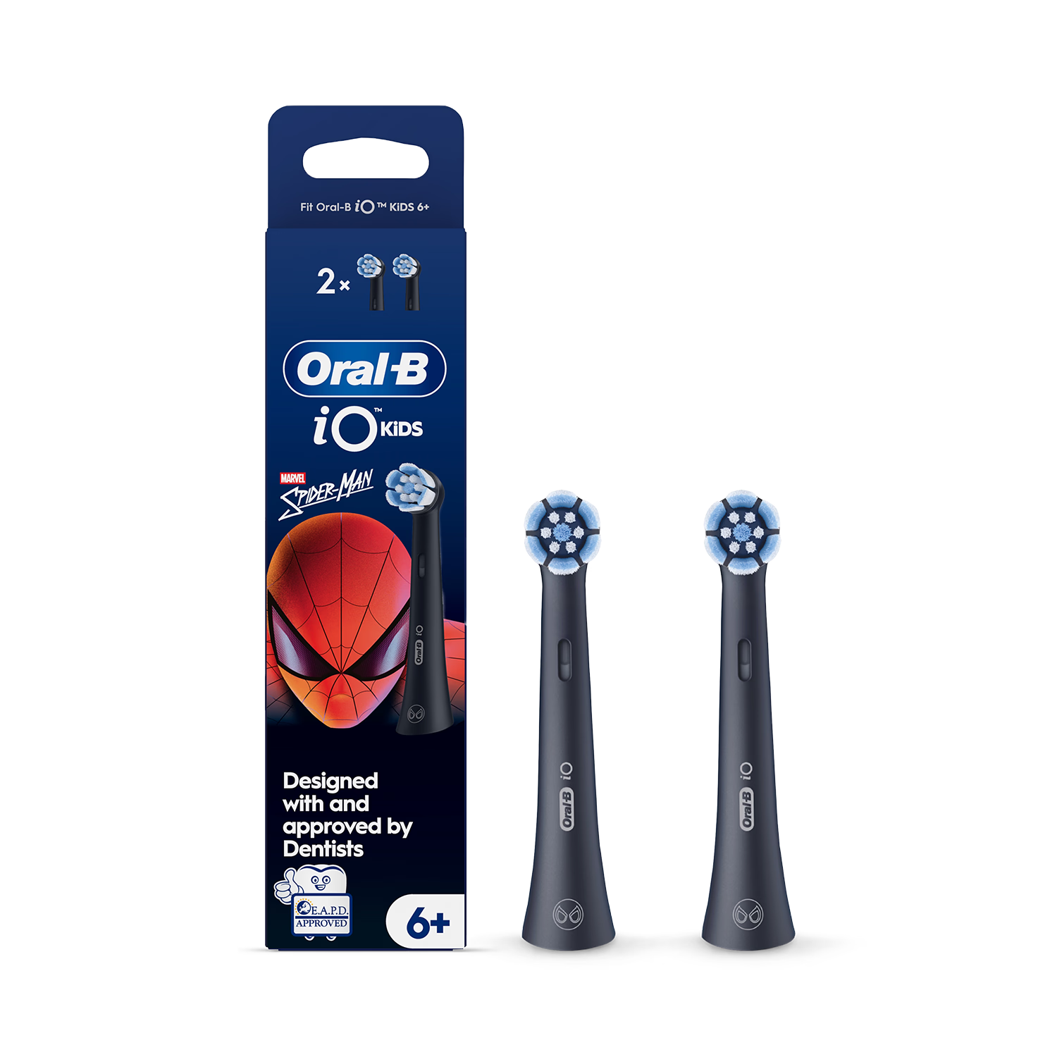 Oral-B toothbrush head Spiderman 2 pack, imported from the UK