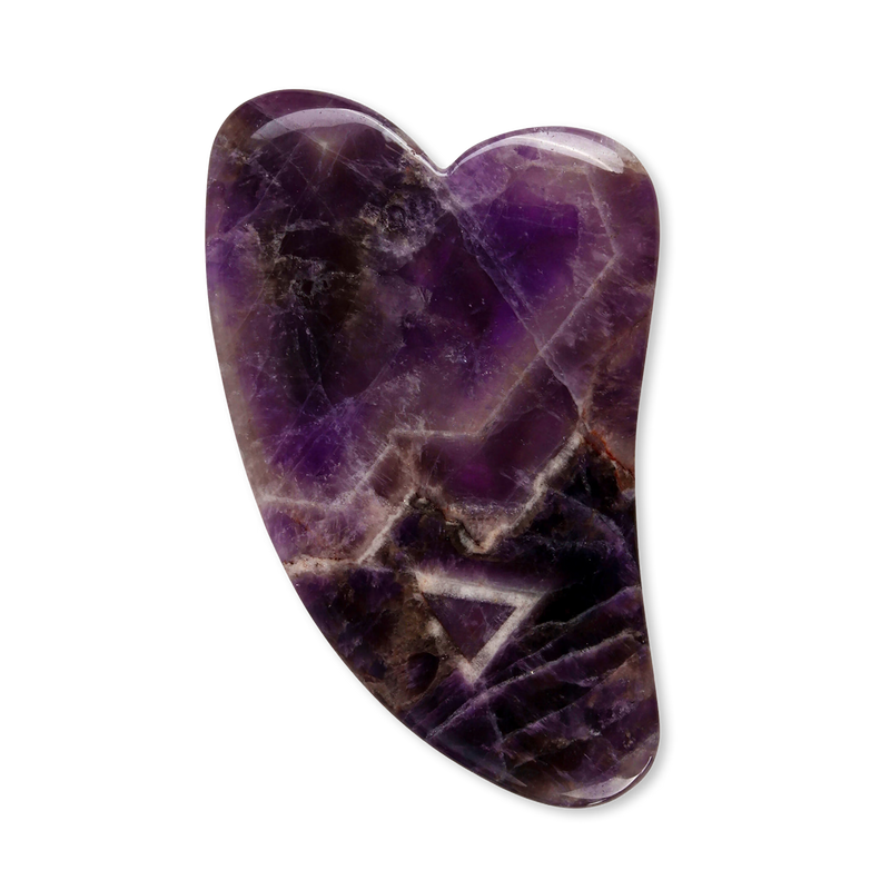 White Lotus Beauty amethyst gua sha facial tool, UK version