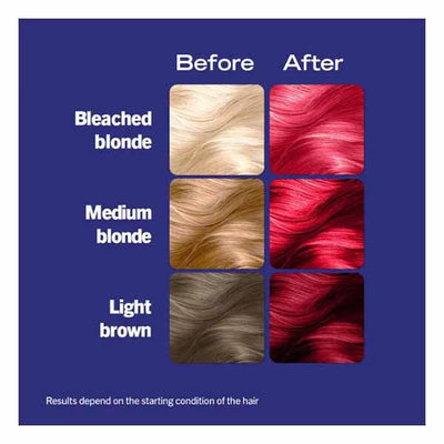 Superdrug LIVE UltraBrights Pillar Box Red Semi Permanent Hair Dye- Buy online at McGrocer