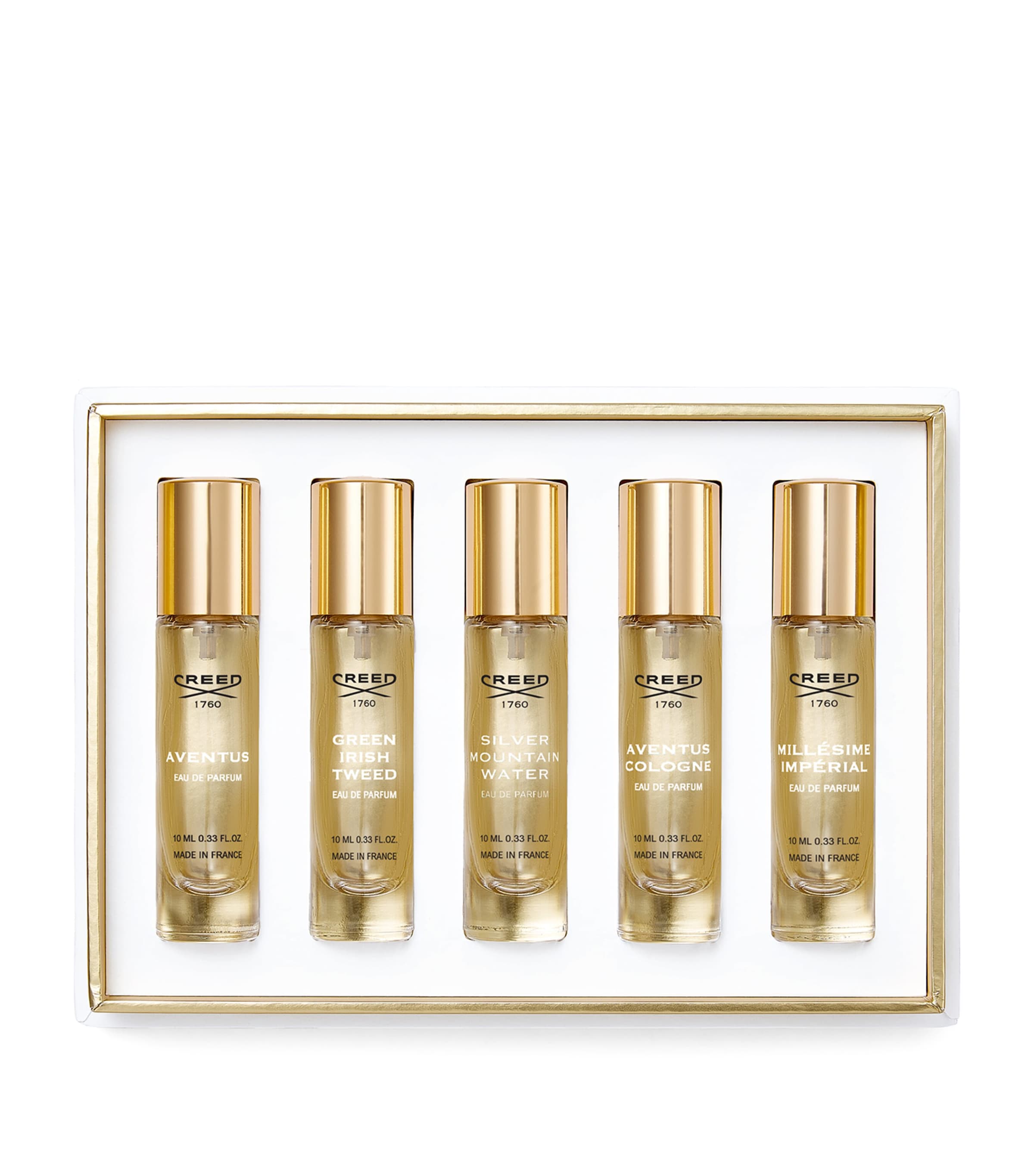 Creed men's fragrance gift set 5 x 10ml - British product