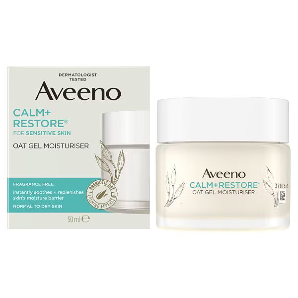 Aveeno Face Calm + Restore Oat Gel Moisturiser 50ml - British product