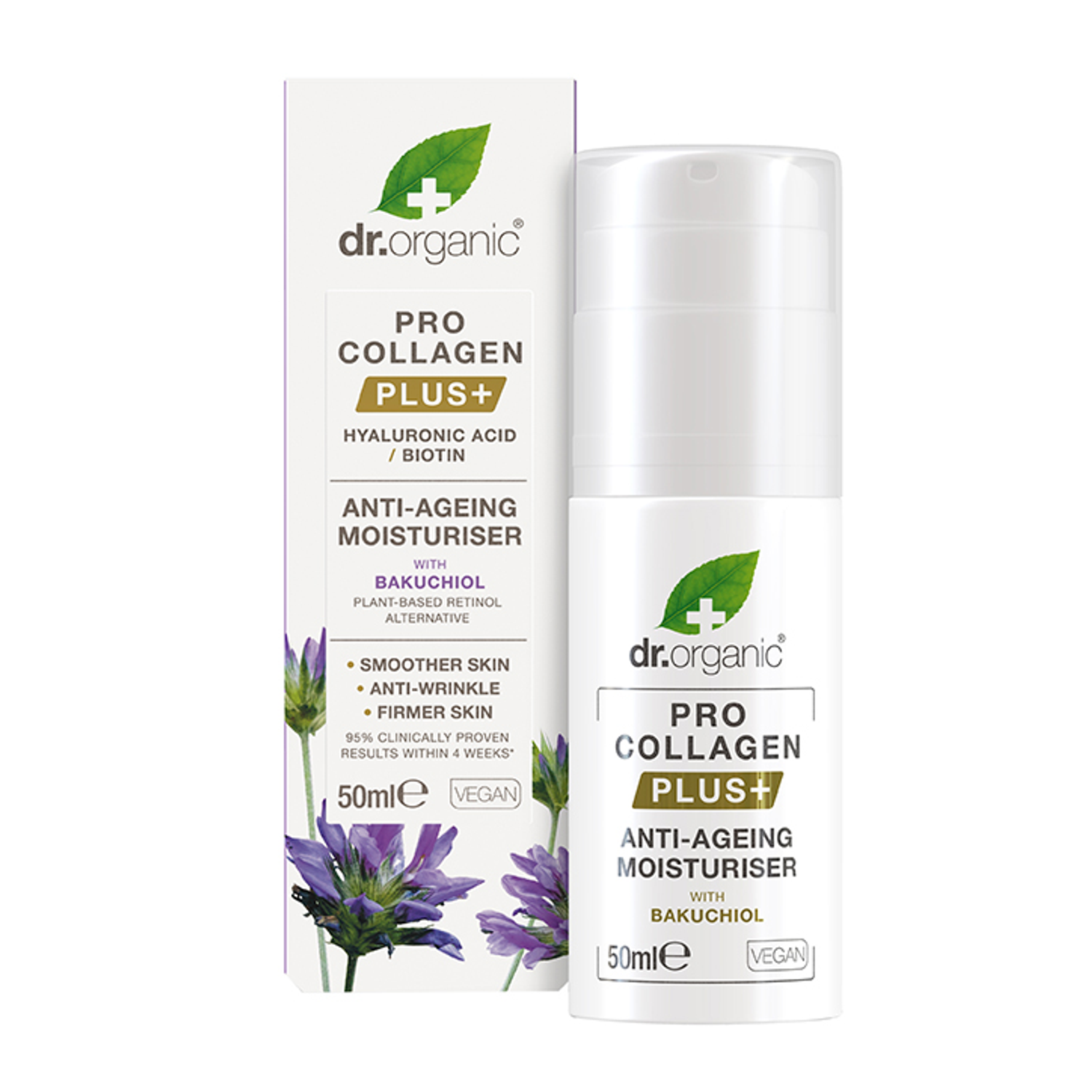 Dr Organic Pro Collagen Plus Black Pearl Moisturiser 50ml