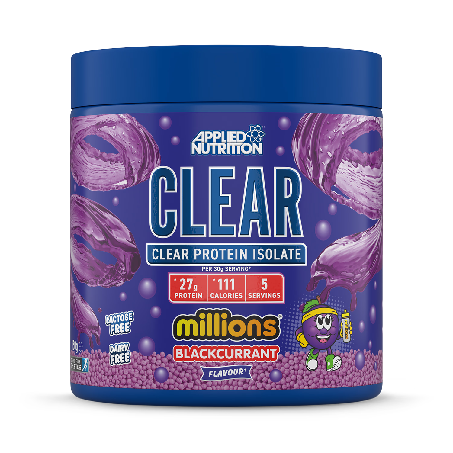 Applied Nutrition protein isolate Blackcurrant 150g, imported from the UK