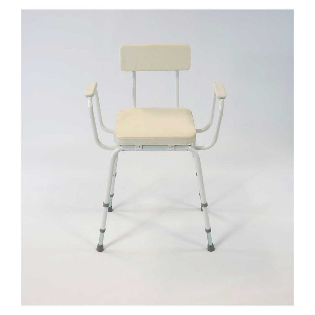 NRS Healthcare Malvern Stool with PU Arms & Padded Back