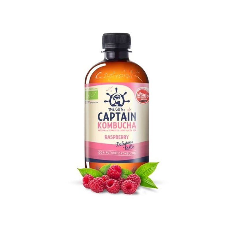 GUTsy Captain Kombucha California Raspberry 400ml (British brand)