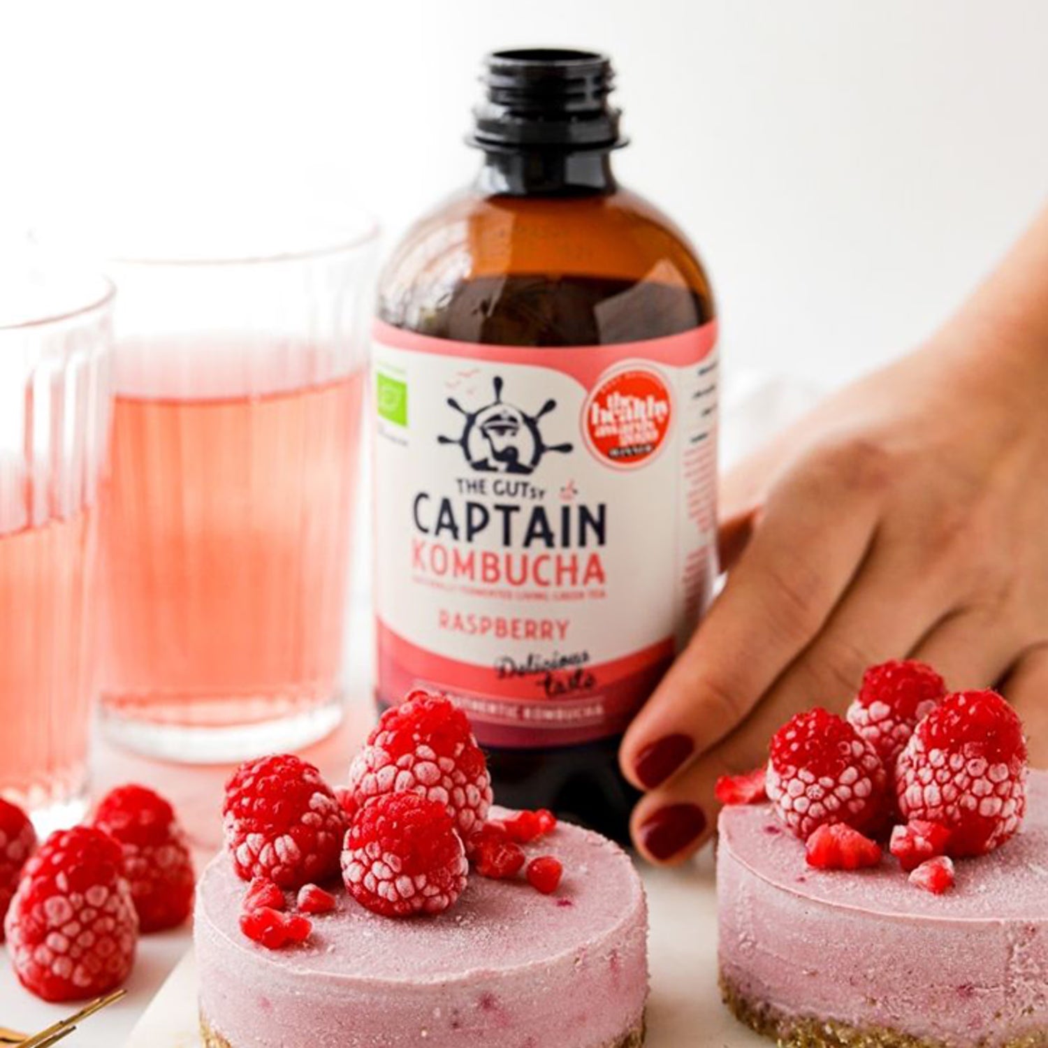 GUTsy Captain Kombucha California Raspberry 400ml (British brand)